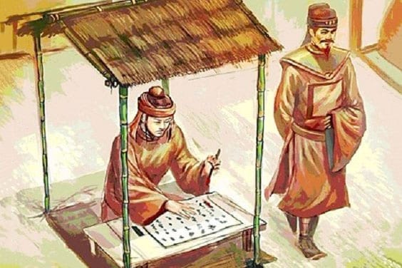 Vị thư sinh này thi kỳ nào thì trượt kỳ đó, may nhờ có tâm thiện khuyên răn người đời trừ bỏ nghiệp khẩu mà đỗ đạt, tránh được quả báo. (Ảnh: Zing)